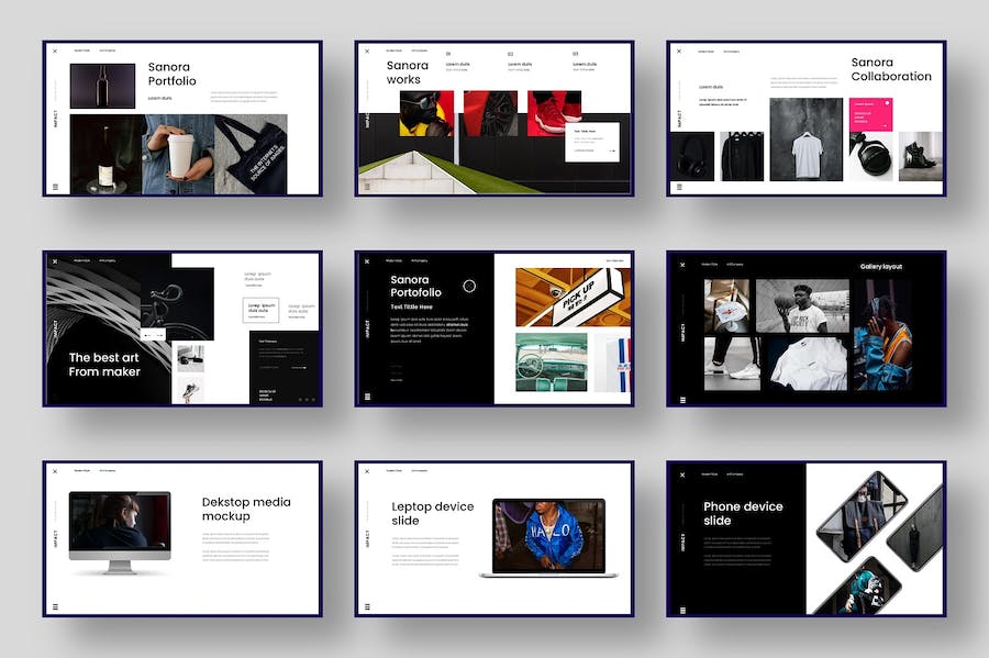 欧美商业商务风格企业宣传展示keynote模板 - 顶尖PPT