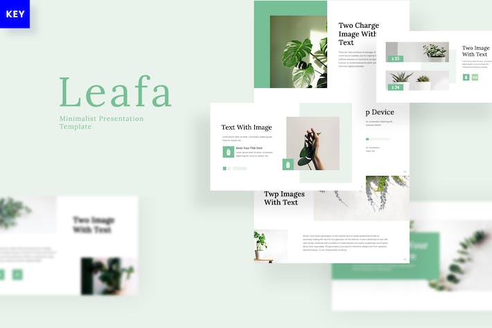 绿色极简风格商务提案Keynote模板 - 顶尖PPT