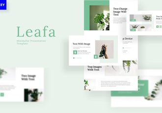 绿色极简风格商务提案Keynote模板 - 顶尖PPT