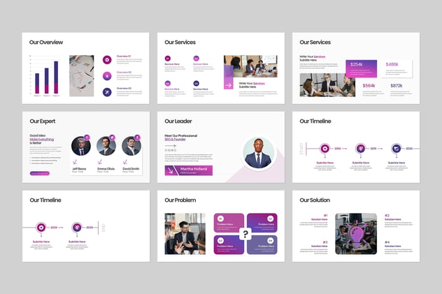 商业计划融资演讲说明Keynote模板 - 顶尖PPT