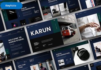 商务风格企业会议项目合作商业通用keynote模板 - 顶尖PPT