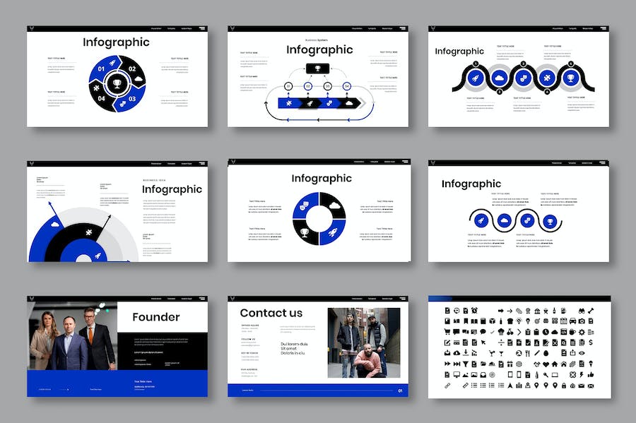 商务业务品牌推广融资Keynote模板 - 顶尖PPT