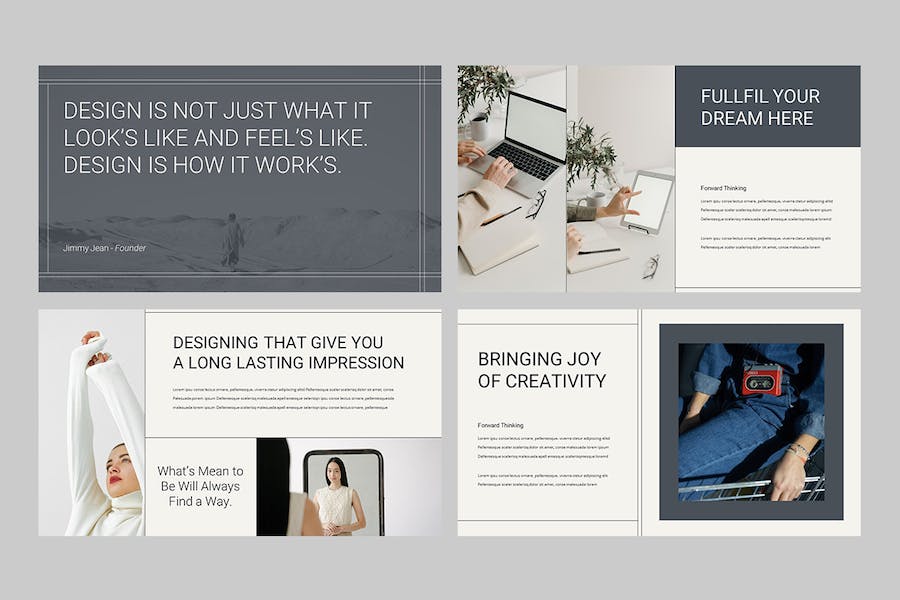 创意设计工作室作品展示Keynote模板 - 顶尖PPT