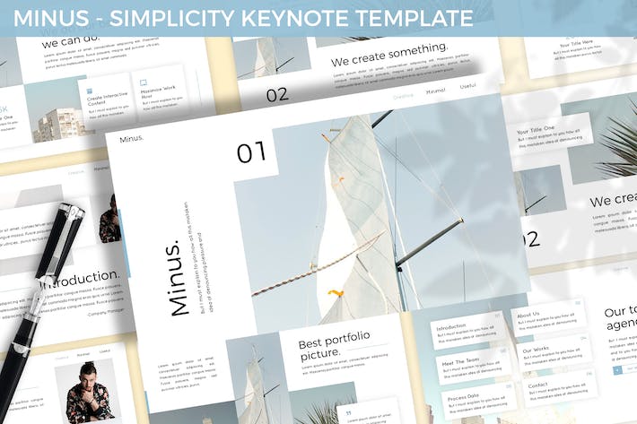 极简商业简约设计方案Keynote模板 - 顶尖PPT