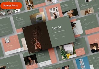 极简复古配色团队成员介绍展示PPT模板 - 顶尖PPT