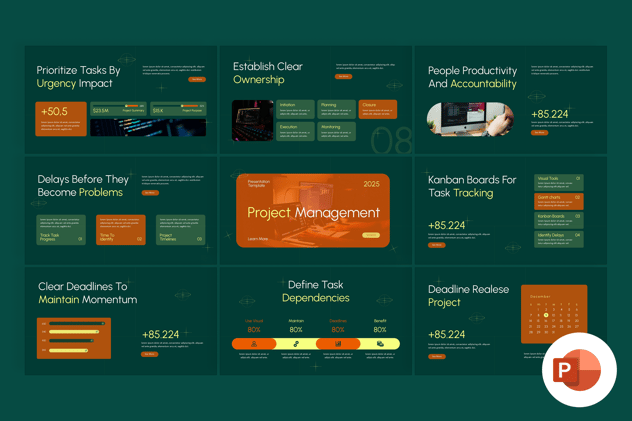 项目管理PPT模板 - 顶尖PPT