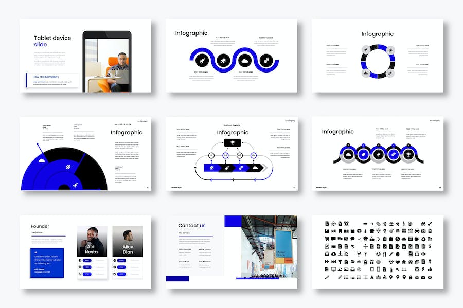 大气企业合作商业计划总结产品发布推广团队介绍商务通用PPT模板 - 顶尖PPT