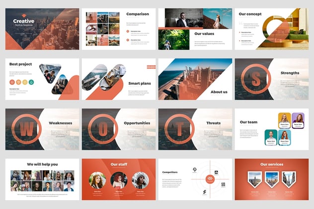 创意初创公司解决方案动画PPT模板 - 顶尖PPT