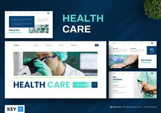 医疗健康领域演示文稿keynote模板 - 顶尖PPT