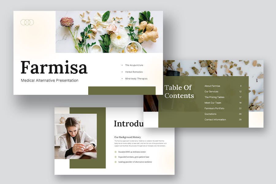 医疗诊疗替代方案展示PPT模板 - 顶尖PPT