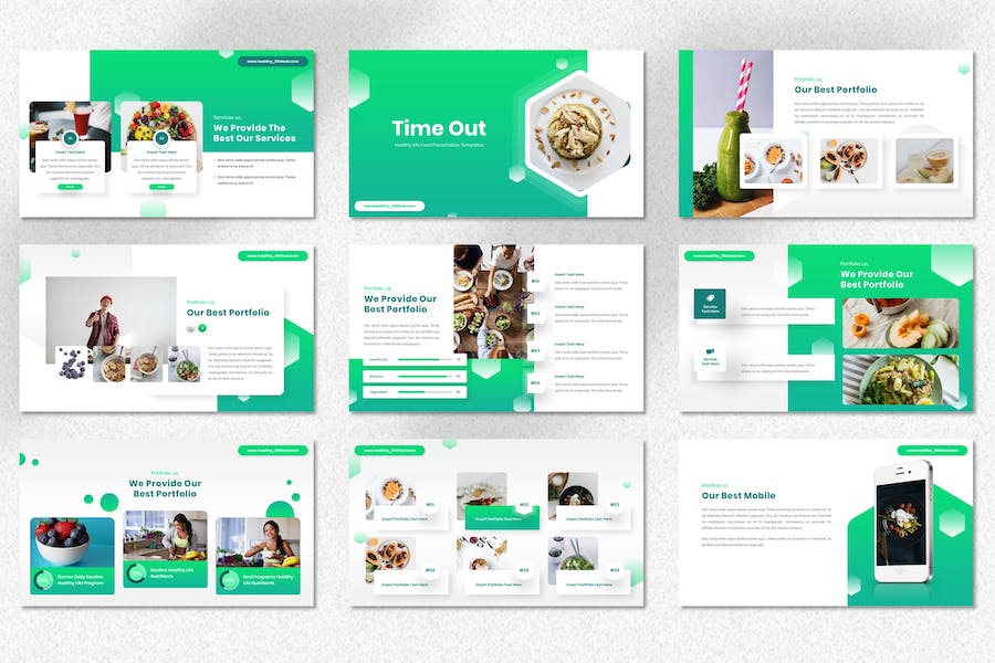 健康生活方式养生推广PPT模板 - 顶尖PPT