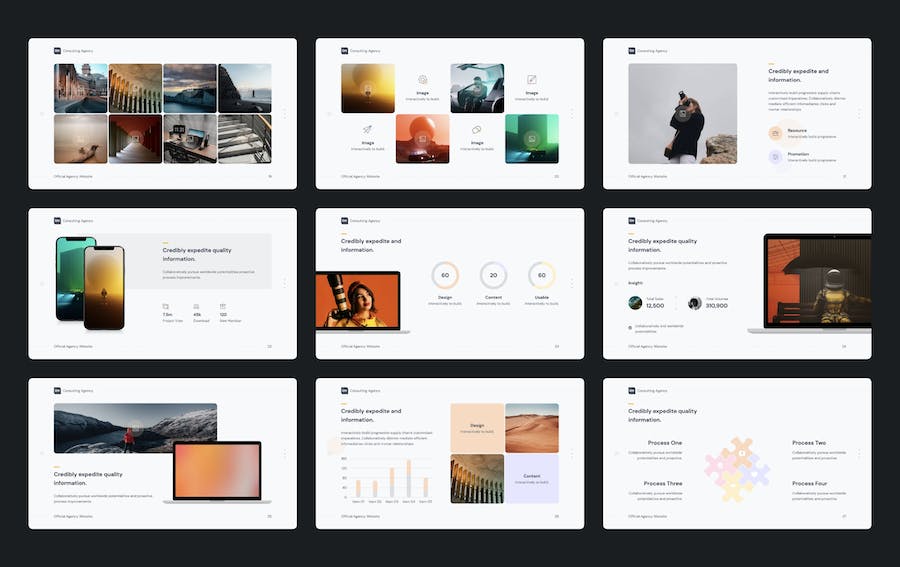 摄影图片展示机构介绍keynote模板 - 顶尖PPT