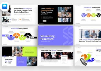 商务风格流程步骤呈现keynote模板 - 顶尖PPT