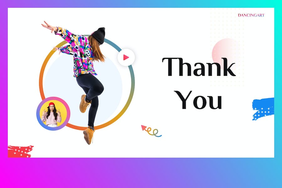 舞蹈艺术工作室培训机构PPT模板 - 顶尖PPT