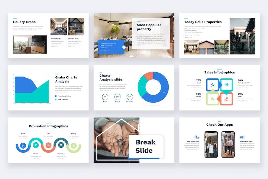 房地产出售租赁PPT模板 - 顶尖PPT