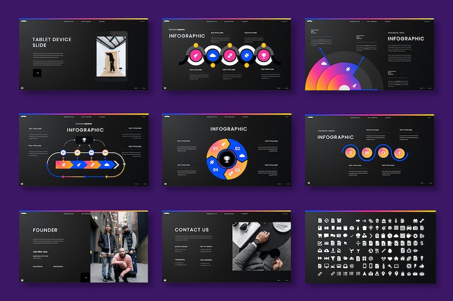 商务品牌推广融资计划书Keynote模板 - 顶尖PPT