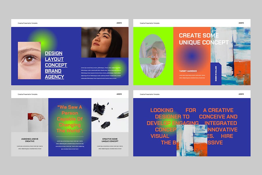 被动型主题概念解析展示Keynote模板 - 顶尖PPT