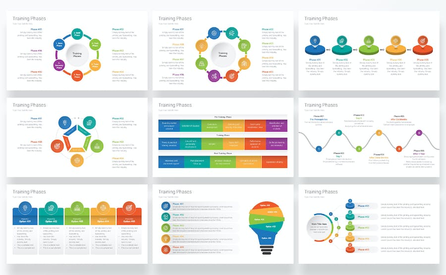 培训课程阶段规划PPT模板 - 顶尖PPT