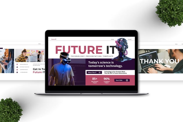 未来IT技术人工智能PPT模板 - 顶尖PPT