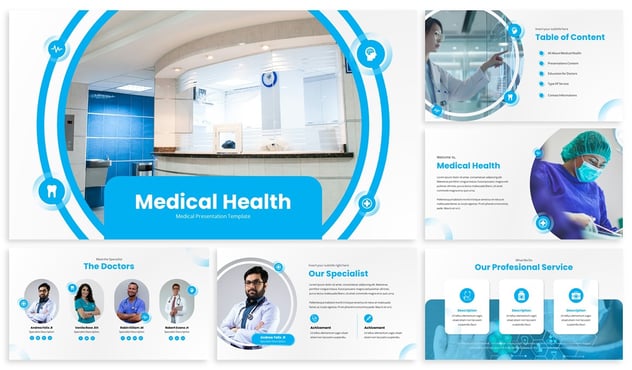 医疗健康行业知识宣传Keynote模板 - 顶尖PPT