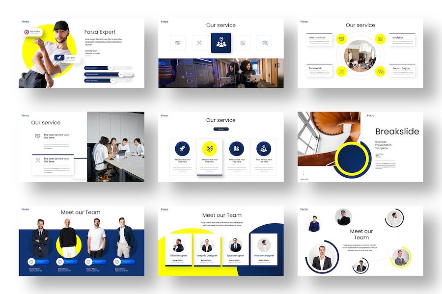 商务风格团队会议项目合作PPT模板 - 顶尖PPT