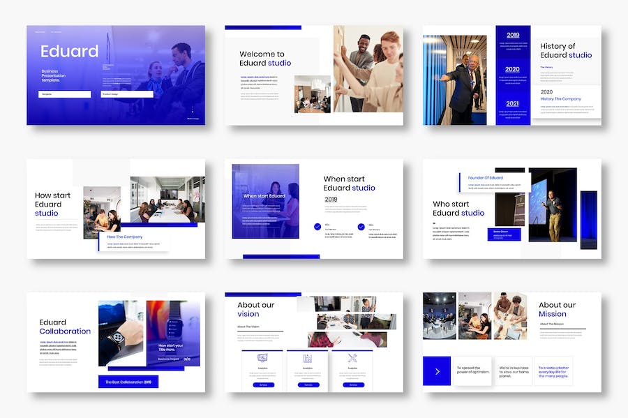 大气企业合作商业计划总结产品发布推广团队介绍商务通用PPT模板 - 顶尖PPT