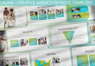 创意机构主题keynote模板 - 顶尖PPT