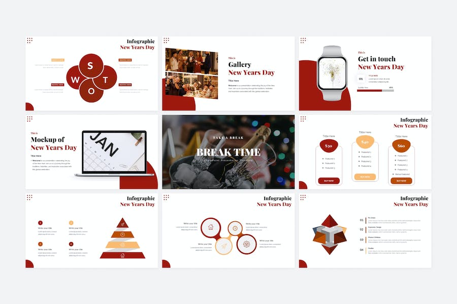 新年主题贺岁祝福文化展示PPT模板 - 顶尖PPT