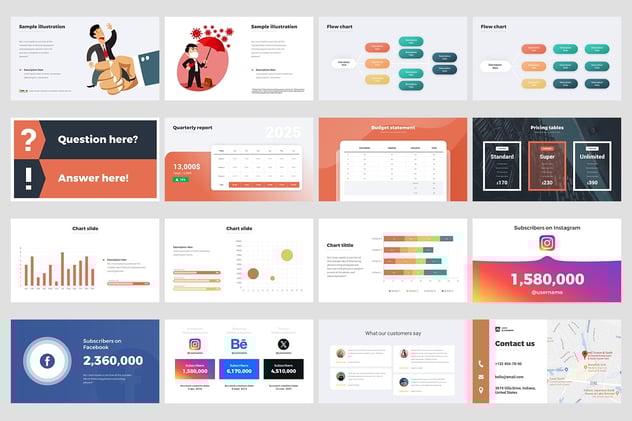 创意初创公司解决方案动画PPT模板 - 顶尖PPT