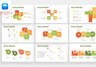 增长模型信息图表专业演示Keynote模板 - 顶尖PPT