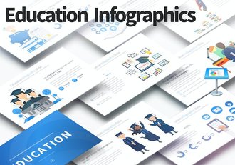 教育教学主题插画图形keynote模板 - 顶尖PPT
