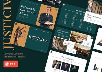 律师事务所业务展示PPT模板 - 顶尖PPT