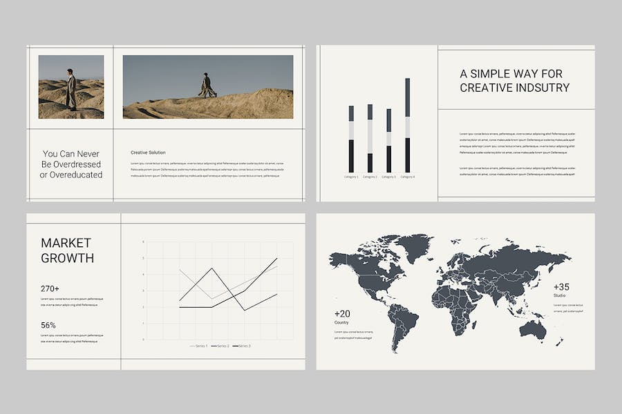 创意设计工作室作品展示Keynote模板 - 顶尖PPT