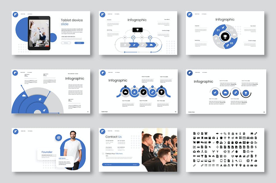 商业企业发展战略方案Keynote模板 - 顶尖PPT