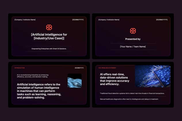 初创公司人工智能PPT模板 - 顶尖PPT