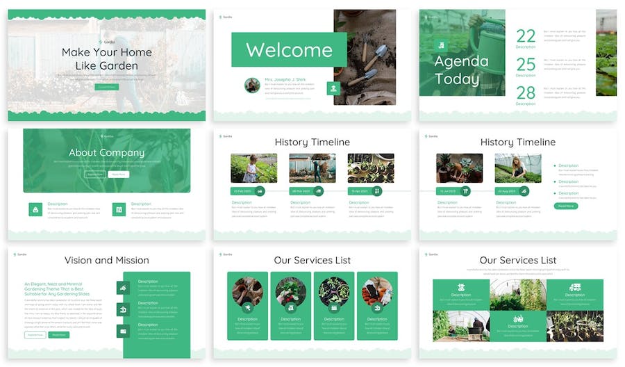 园艺果蔬栽培国外keynote模板 - 顶尖PPT