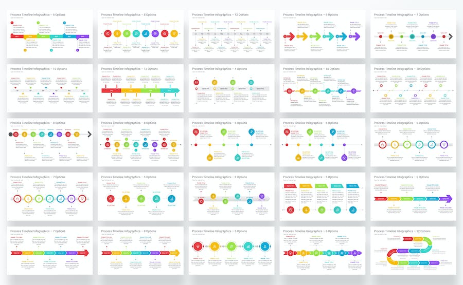业务流程时间线规划展示Keynote模板 - 顶尖PPT
