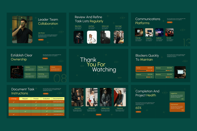 项目管理PPT模板 - 顶尖PPT