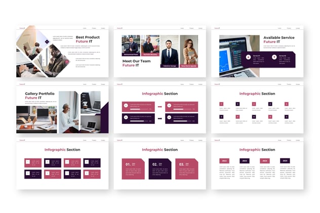 未来IT技术人工智能PPT模板 - 顶尖PPT