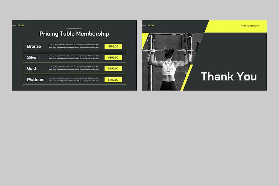 体育运动健身训练Keynote模板 - 顶尖PPT
