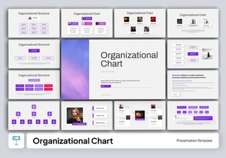 组织结构图企业管理体系Keynote模板 - 顶尖PPT