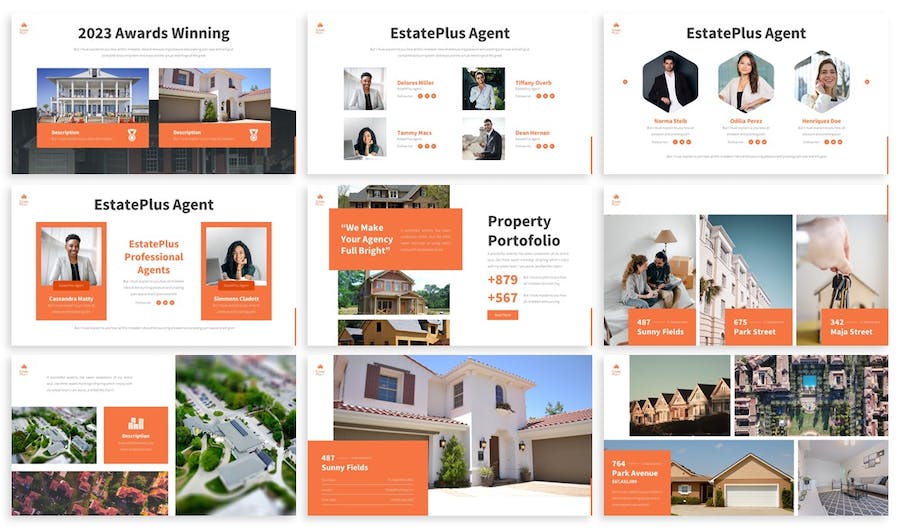 物业公司物业管理中介公司房产租售keynote模板 - 顶尖PPT