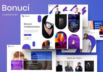 蓝紫渐变大气企业合作产品发布营销推广商业计划总结多用途PPT模板 - 顶尖PPT