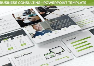 商业咨询服务方案介绍PPT模板 - 顶尖PPT