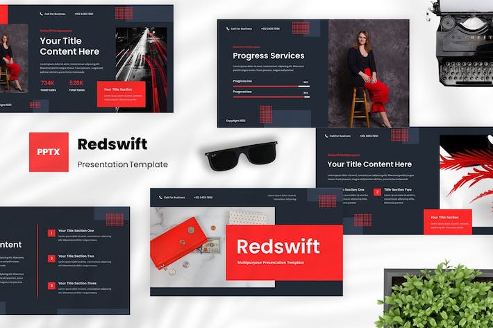 创意多用途讲述展示设计应用推广PPT模板 - 顶尖PPT