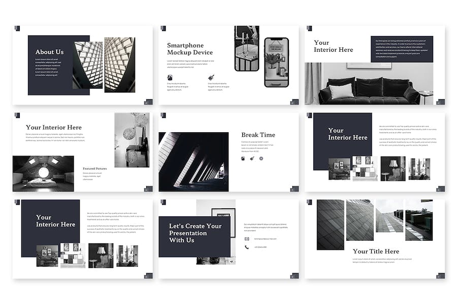 极简商务设计演讲方案PPT模板 - 顶尖PPT