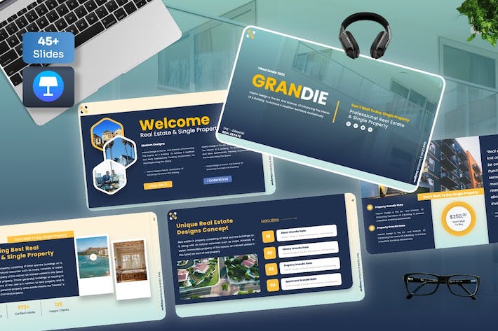 房地产讲述展示销售推介方案Keynote模板 - 顶尖PPT