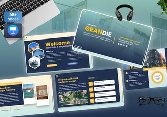 房地产讲述展示销售推介方案Keynote模板 - 顶尖PPT