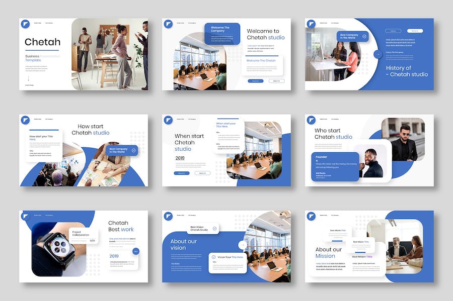 商业企业发展战略方案Keynote模板 - 顶尖PPT