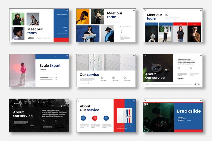 现代商务企业品牌形象展示宣传Keynote模板 - 顶尖PPT